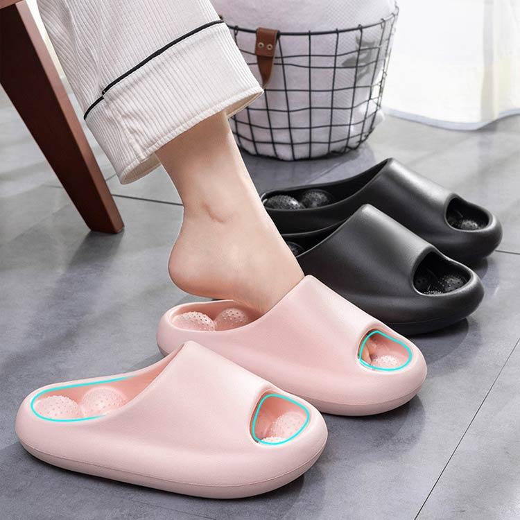 足ツボサンダル スリッパ 穴あき ツボ 血行 オフィス 足ツボスリッパ