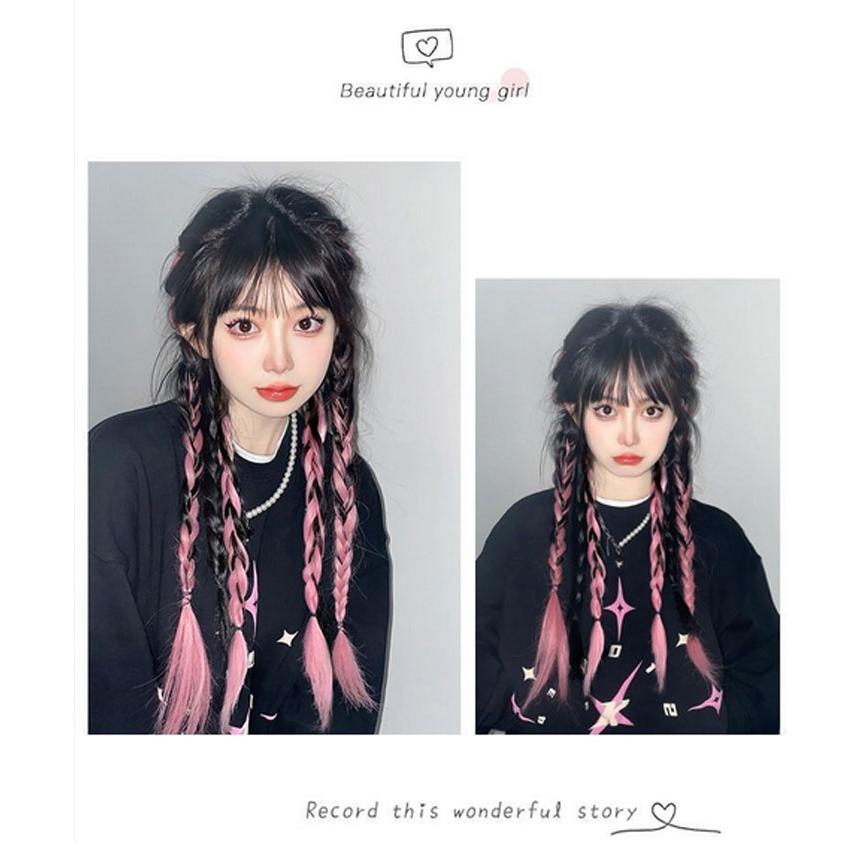 編み込みエクステ  束毛　ロングストレート 編み込みエクステ エクステ 、ロングストレート 束毛の通販 by M&Y