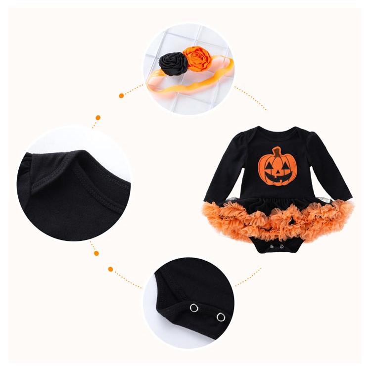 4点セット ロンパース ハロウィン コスチューム ベビー 赤ちゃん レッグウォーマ ヘアバンド シューズ コスプレ 服 衣装 ドレス  チュチュ  コ |  | 09