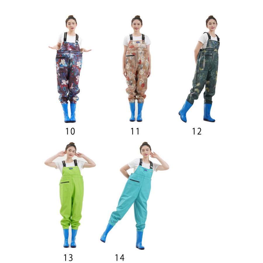 チェストハイ ウェーダー 長靴 おしゃれ レディース 釣り スーツ 防水