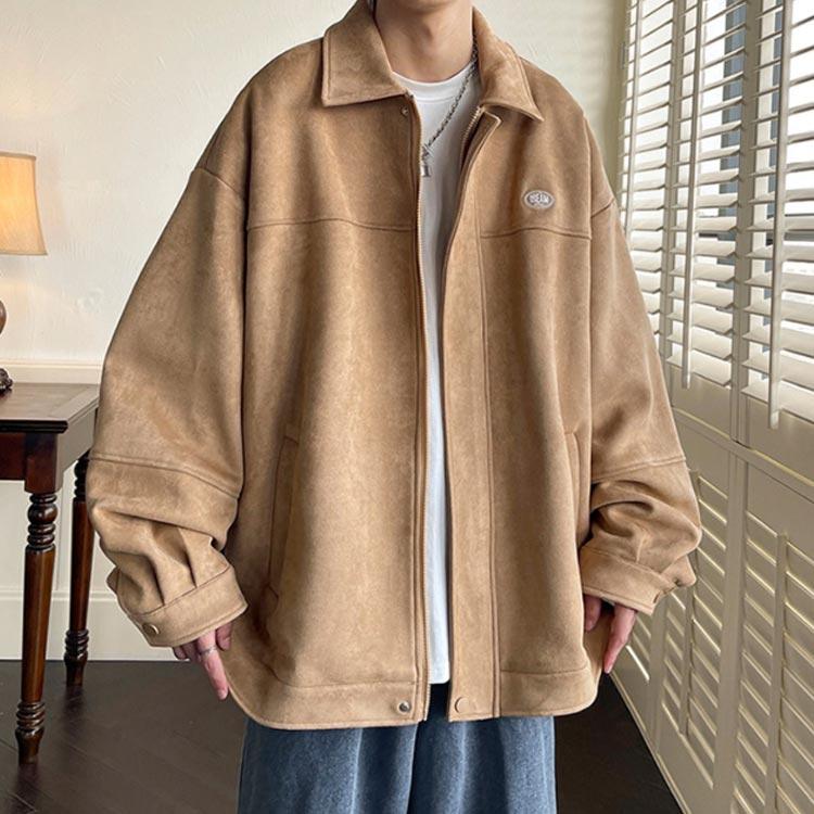 コーチジャケット メンズ ジャケット フェイクスエード アウター 長袖