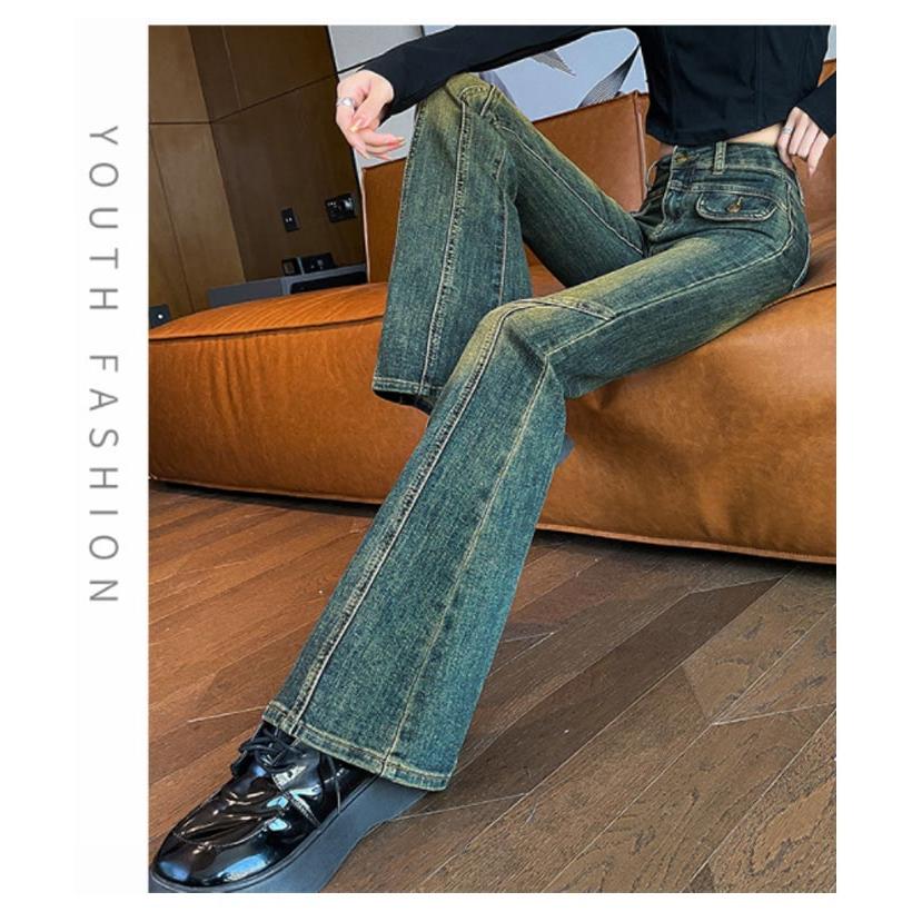 フレアパンツ デニム レディース ジーンズ デニムパンツ ジーパン