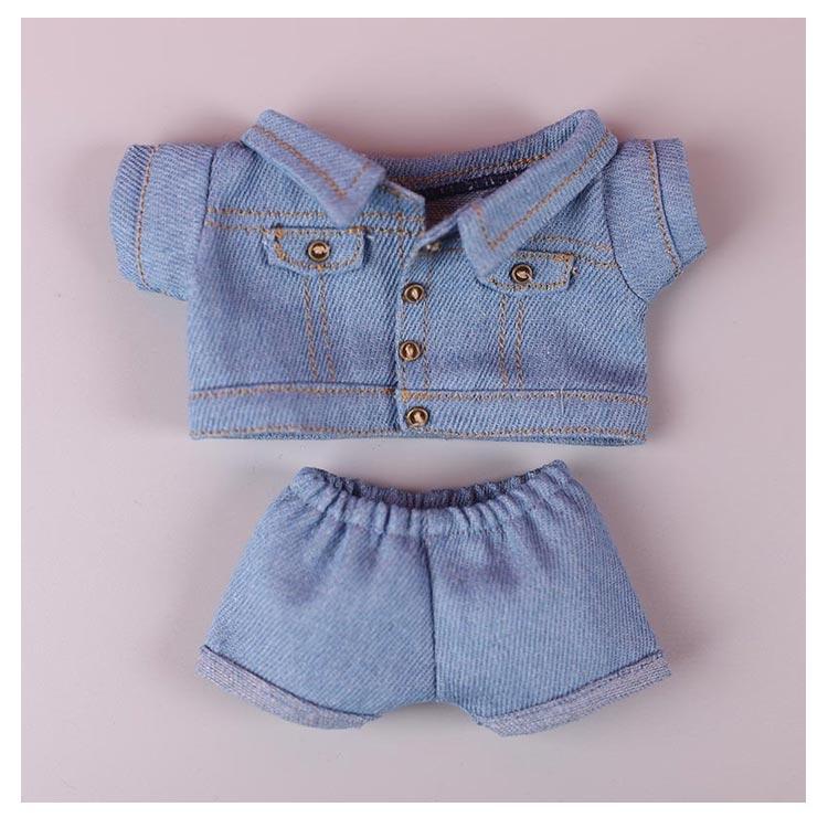 ぬいぐるみ服 デニムジャケット デニムパンツ 上下セット ぬいぐるみ用