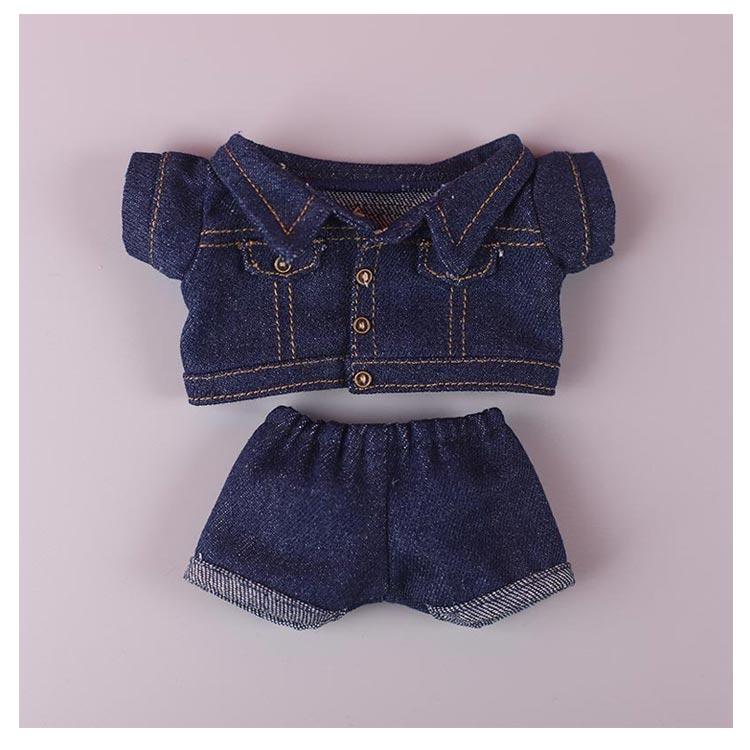 ぬいぐるみ服 デニムジャケット デニムパンツ 上下セット ぬいぐるみ用