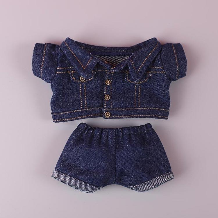 【ちびぬい服】ジージャンとパンツのセット 楽天市場】ぬいぐるみ服 デニムジャケット デニムパンツ 上下セット