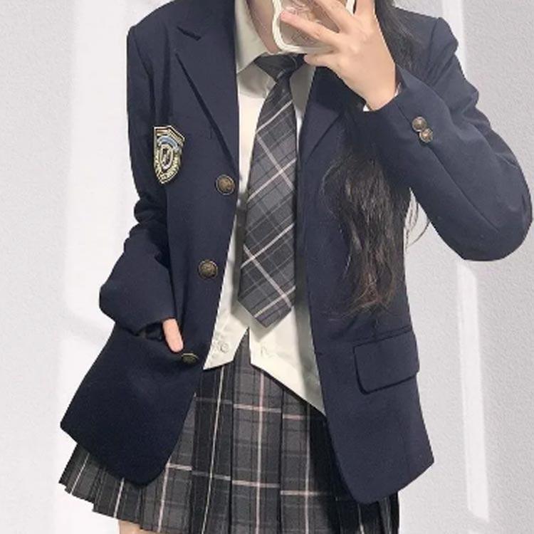 スーツ 女の子 ブレザー スクールブレザー 春秋 スカート シャツ