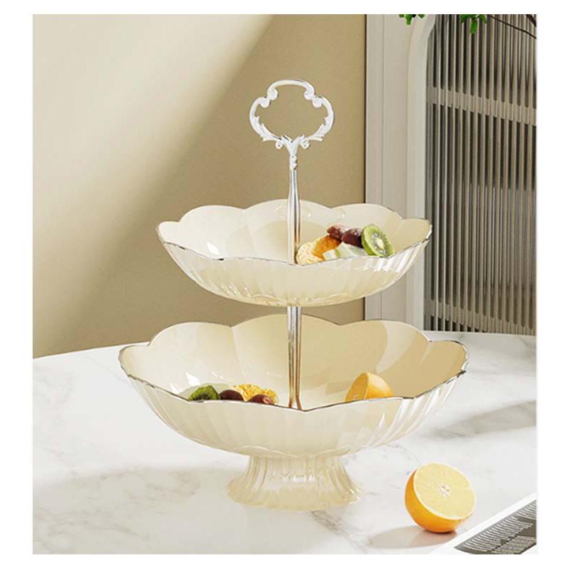 ケーキスタンド 3段 食器 アフタヌーンティースタンド クマのハンドル