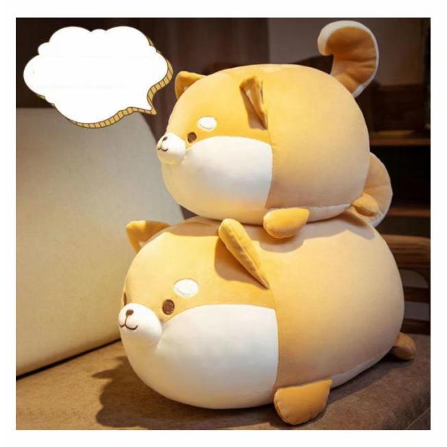 抱き枕 大きめ 動物 柴犬 イヌ 枕 白 かわいい クッション ぬいぐるみ