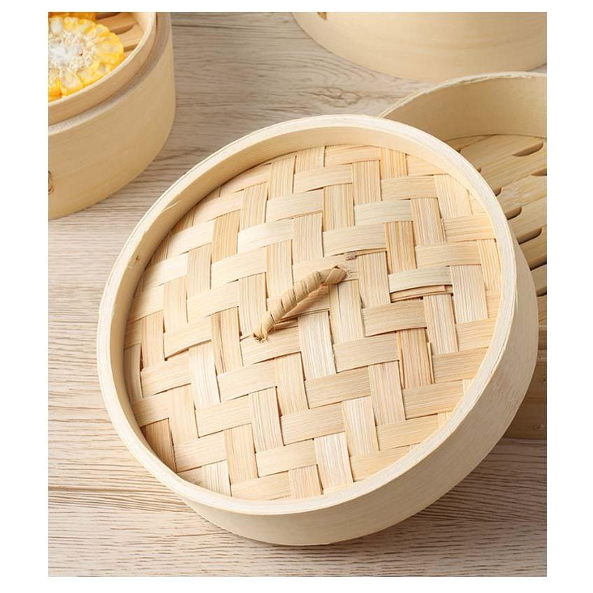 竹 せいろ 2段 21cm 中華せいろ セイロ 蒸し器 蒸篭 蒸籠 2段セット