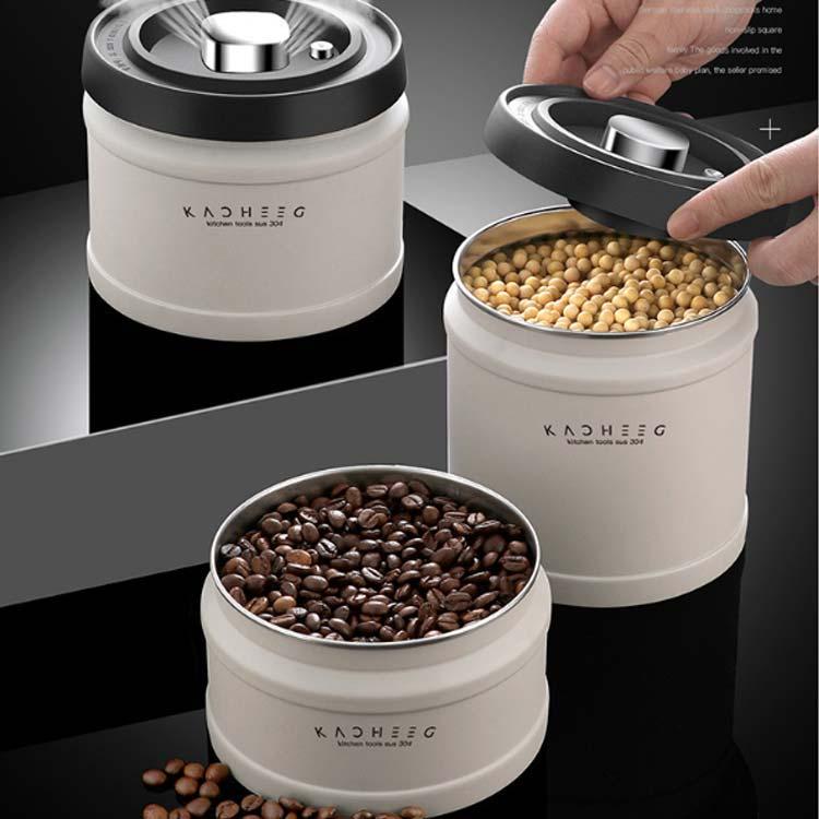 3個セット コーヒーキャニスター 真空密封 コーヒージャー コーヒー豆