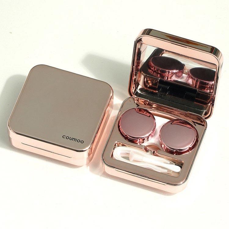 送料無料 コンタクトレンズケース カラーコンタクトケース ミラー付き