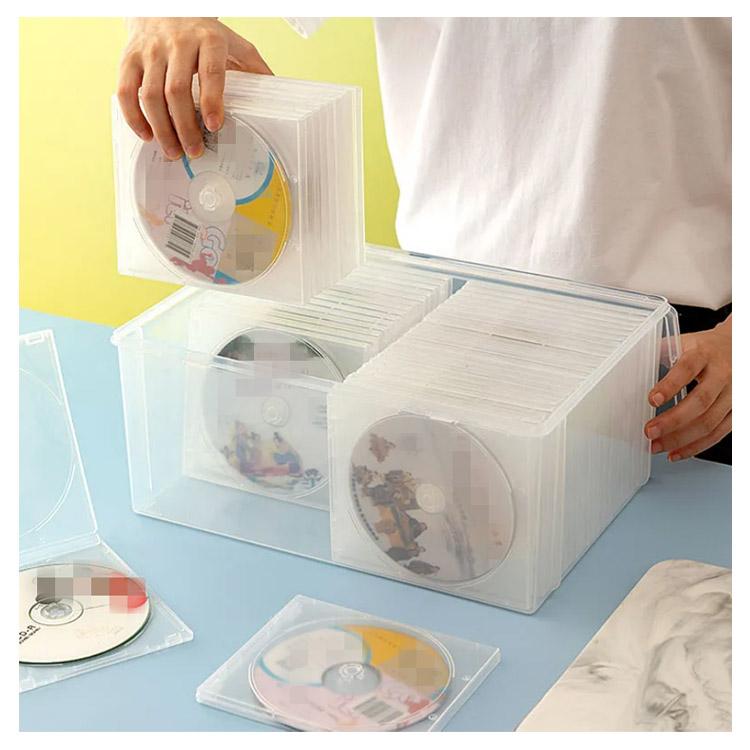 収納ケース 収納ボックス プラケース CDケース DVDケース フタ付き