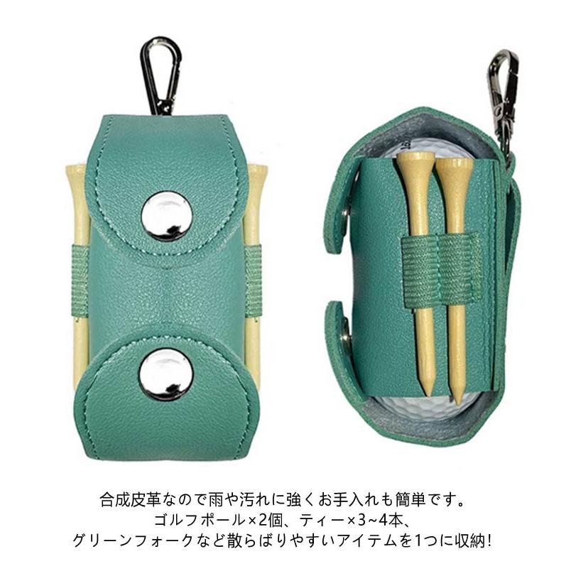 両開き ゴルフボールケース メンズ レディース 2個入れ用 機能的
