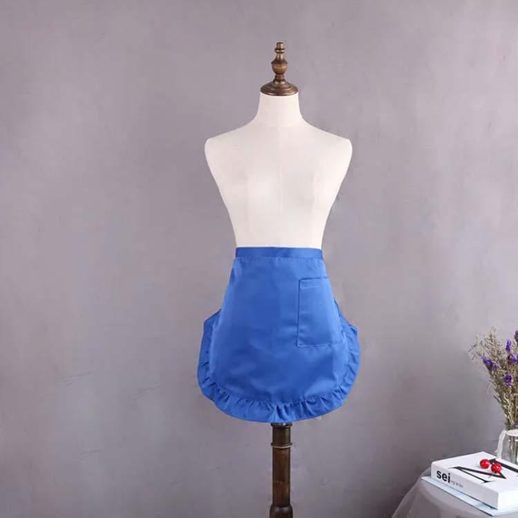 ハーフエプロン 腰巻き 腰下 かわいい レディース シェフエプロン 汚れ