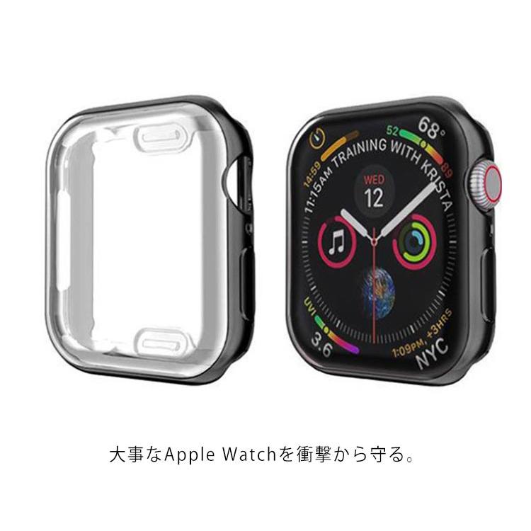 送料無料 アップルウォッチ カバー クリア ケース Apple Watch Series 38mm 40mm 42mm 44mm 保護 カバー 透明 |  | 16