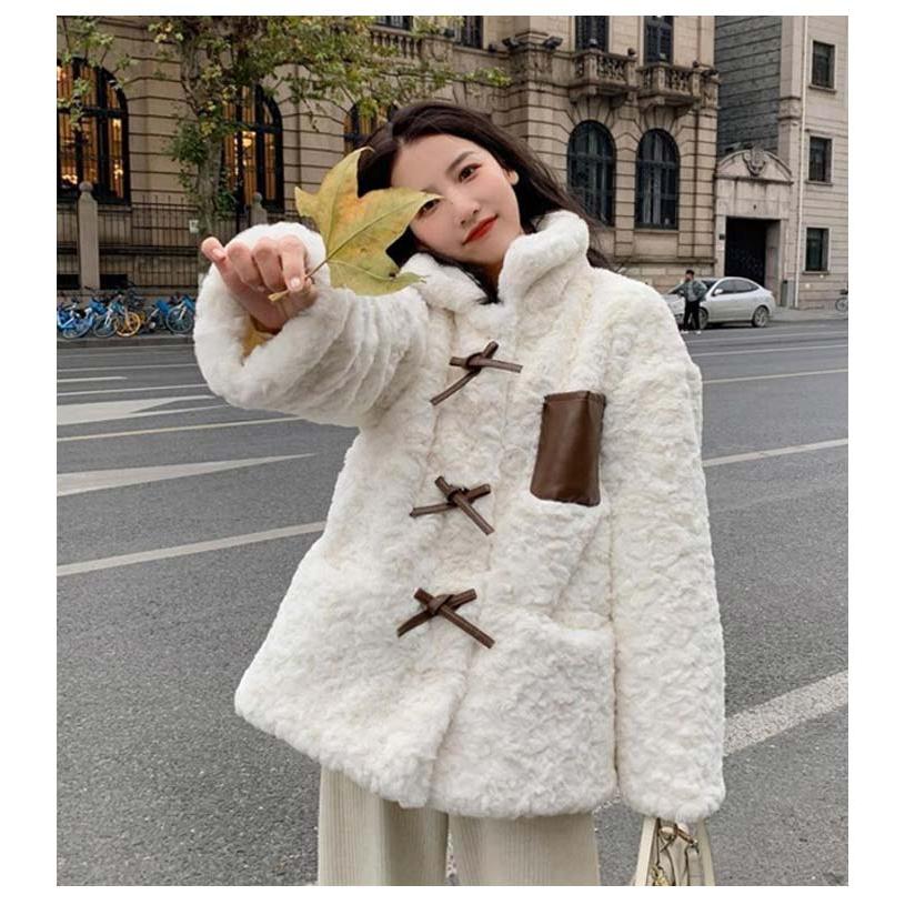 ファーコート ボアコート レディース 冬服 フェイクファーコート 