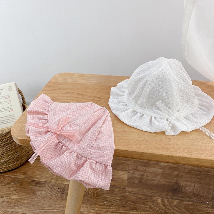 送料無料 ベビー 赤ちゃん 帽子 チューリップ ハット レース 刺繍 花柄