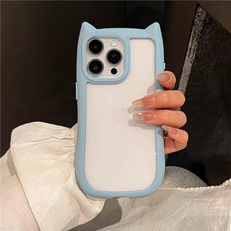 iphone16 ケース 猫耳 スマホケース iphone16pro クリア 猫 耳 ねこ