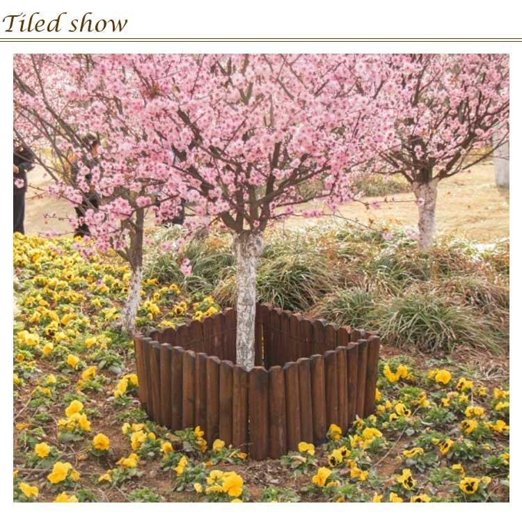 クリスマスツリー ウッドフェンス 足隠し 脚隠し 装飾 丸太 柵 木製