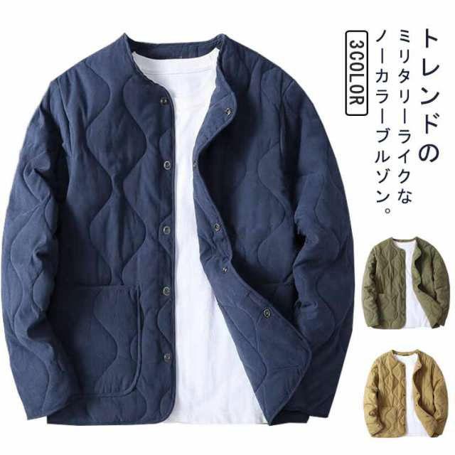 【美品】キルティング ノーカラー ブルゾン ダンボール×キルティングノーカラーブルゾン | メイソングレイ(MAYSON