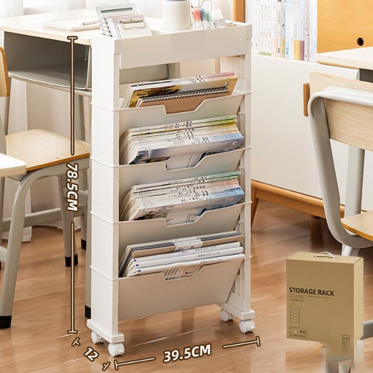 ファイルワゴン A4対応 キャスター付 デスク下収納 本立て ファイル