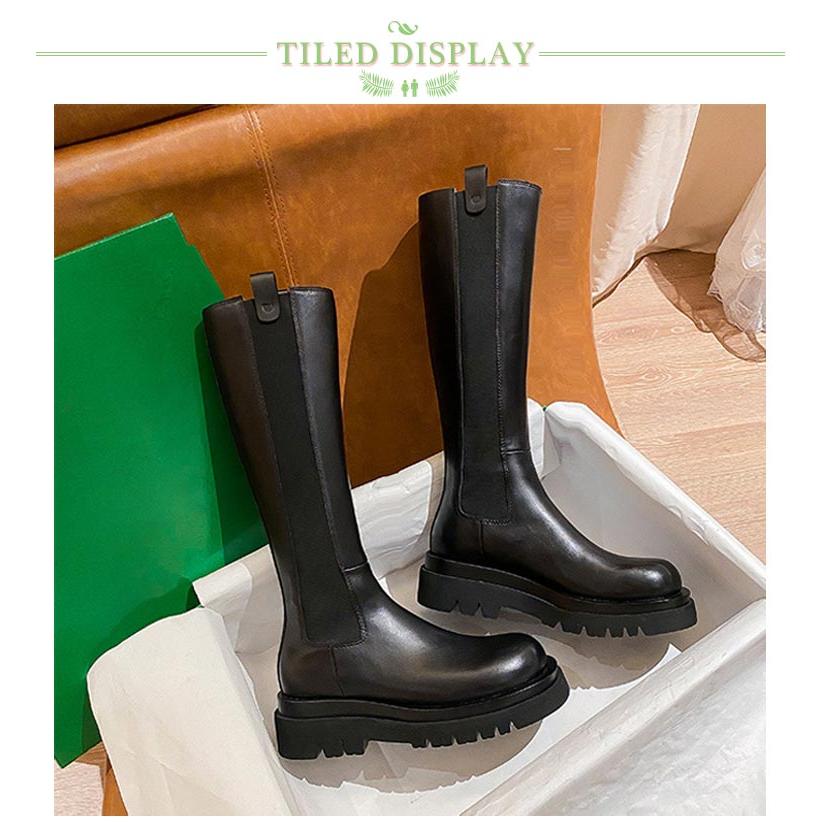 5cm 新作 ブーツ ストレッチ 8cm 脚長 軽量 細見え ロングブーツ 40代