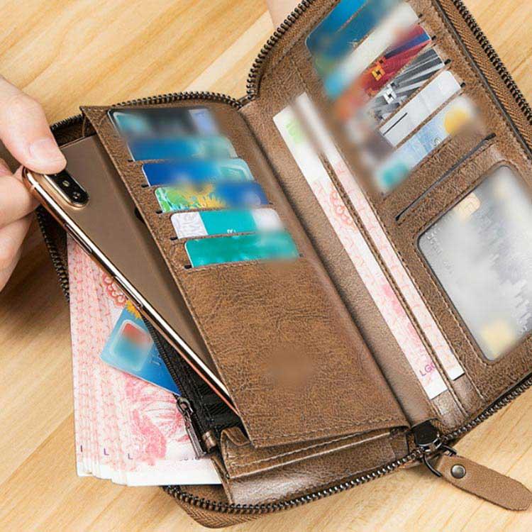 財布 メンズ 長財布 本革 牛革 人気 福財布 春財布 さいふ ラウンド