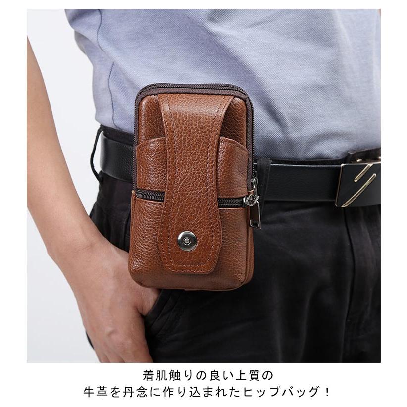 スマホバック ベルトポーチ メンズ ショルダー ミニショルダーバッグ