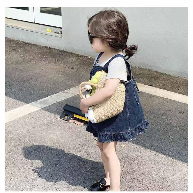 キッズ サロペット 女の子 オーバーオール 90 デニム ジャンパー 