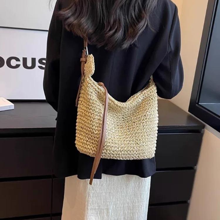 夏 かごバッグ 春夏 斜めがけ ショルダーバッグ ストローバッグ