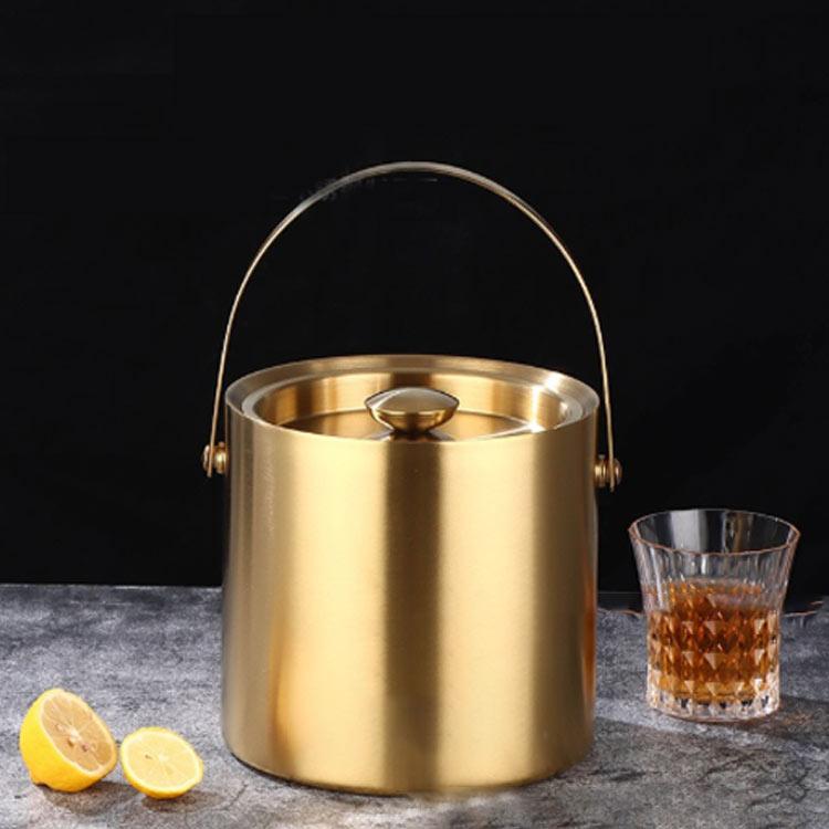 ステンレス 製 アイスペール 4個セット 氷入れ アイスバケット 保冷 トング マドラー 付き 2重構造 ？(J611wYGG) 61sTR7jGLeL._AC_UF894,