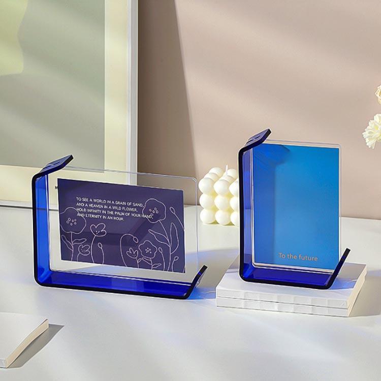 アクリル フォトフレーム L型 フォトスタンド 縦置き 横置き ポスト