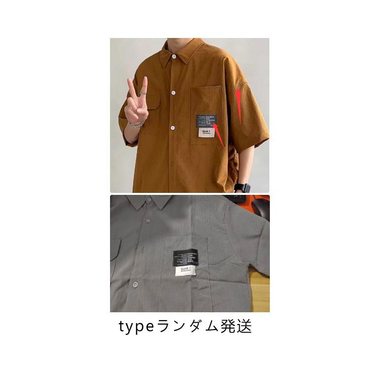 半袖シャツ 20代 着〓せ ワークシャツ 30代 トップス メンズ 半袖 胸