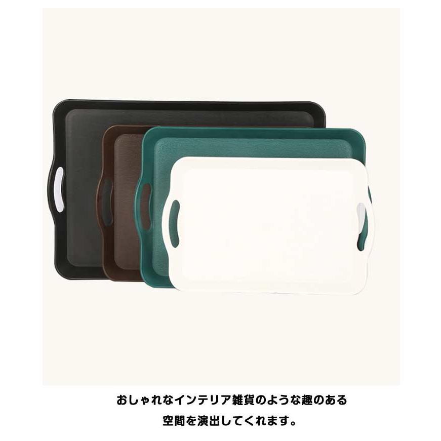 トレー 伝統 お盆 カフェ 北欧 キッチントレー 取っ手付き 角型トレイ