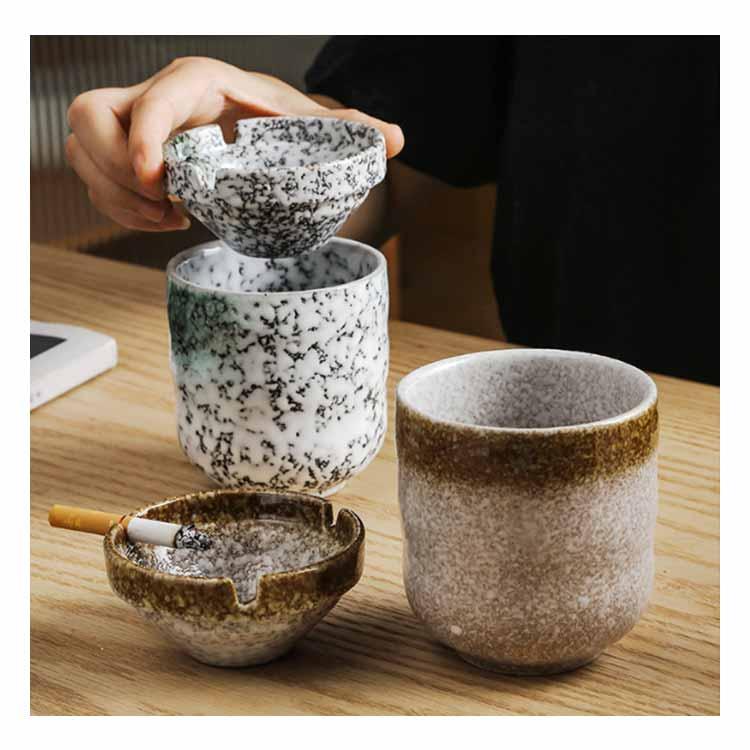 タバコ灰皿 灰皿 屋内 卓上灰皿 喫煙家用灰皿 蓋付き おしゃれ 業務用