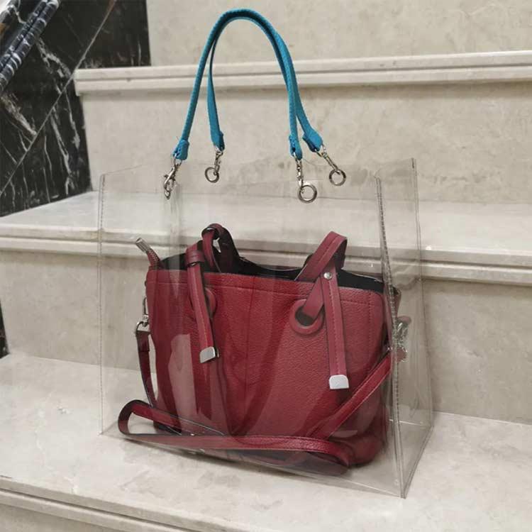 トートバッグ 防水 ビニールバッグ 男女兼用 お洒落 ツアーバッグ 撥水