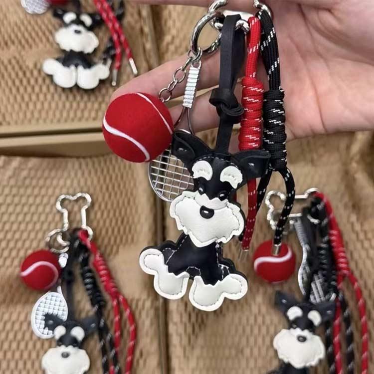 キーホルダー 送料無料 ミニチュアシュナウザー シュナウザー 犬