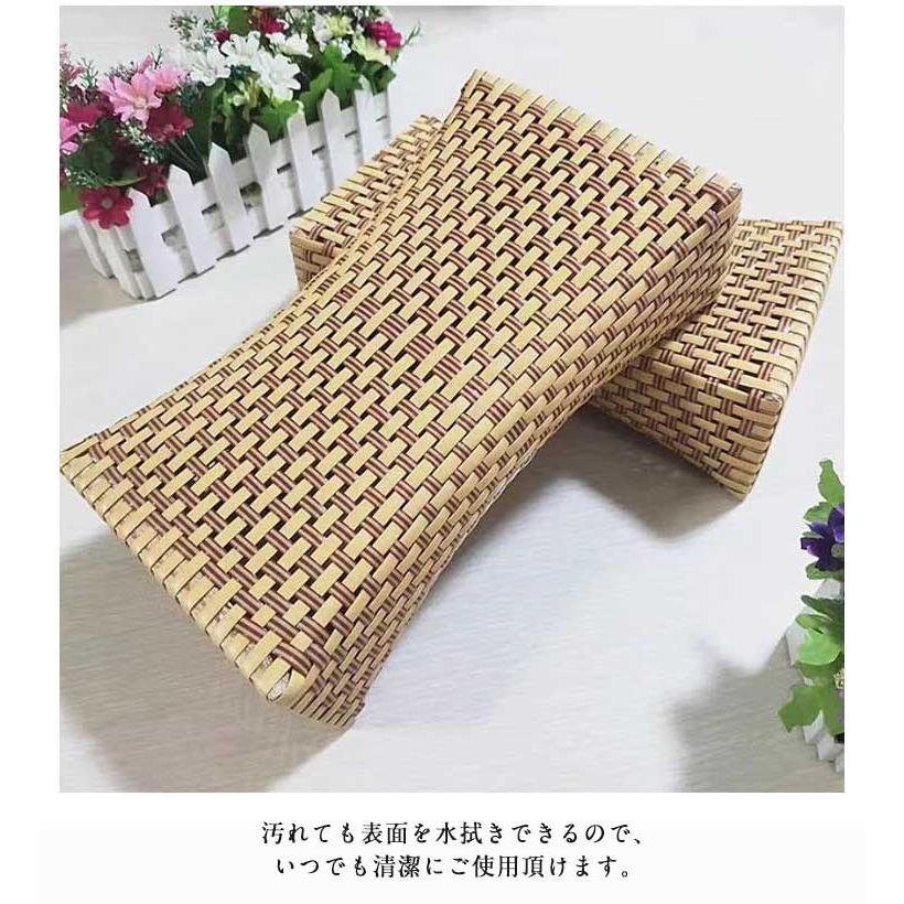 ピロー 寝具 快適性 頸部枕 PE 枕 中空枕 竹製 籐枕風 竹編み風 夏