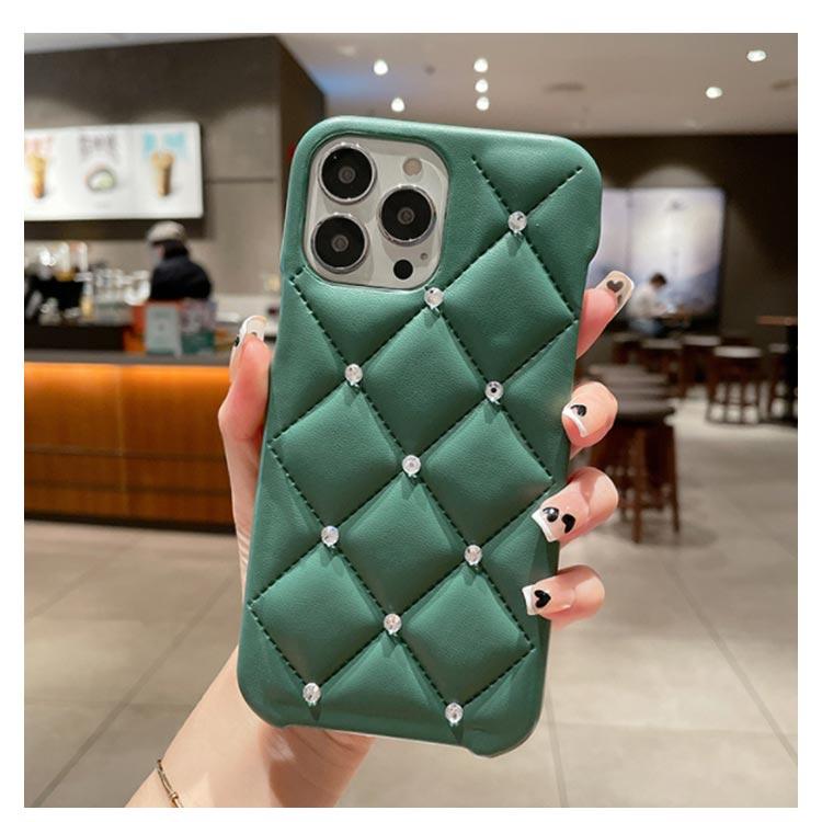 iPhone16 ケース iPhone15 キルティング レザー きらきら ライン