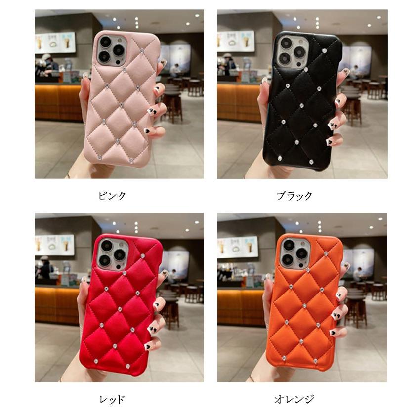 iPhone16 ケース iPhone15 キルティング レザー きらきら ライン