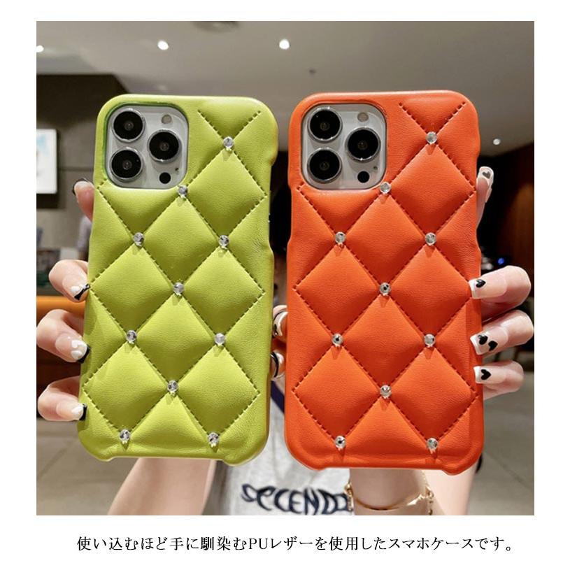 iPhone16 ケース iPhone15 キルティング レザー きらきら ライン