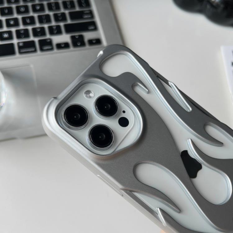 iPhone16 ケース 放熱 散熱 iPhone15 ケース iPhone16Pro ケース iPhone16Plus ケース 炎 透かし彫り 軽量 |  | 01