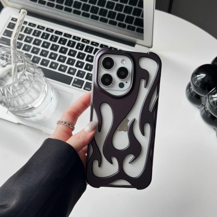 iPhone16 ケース 放熱 散熱 iPhone15 ケース iPhone16Pro ケース iPhone16Plus ケース 炎 透かし彫り 軽量 |  | 03