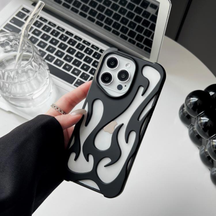 iPhone16 ケース 放熱 散熱 iPhone15 ケース iPhone16Pro ケース iPhone16Plus ケース 炎 透かし彫り 軽量 |  | 04