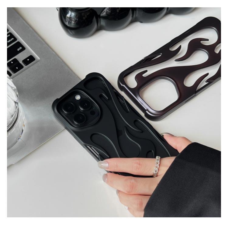 iPhone16 ケース 放熱 散熱 iPhone15 ケース iPhone16Pro ケース iPhone16Plus ケース 炎 透かし彫り 軽量 |  | 09