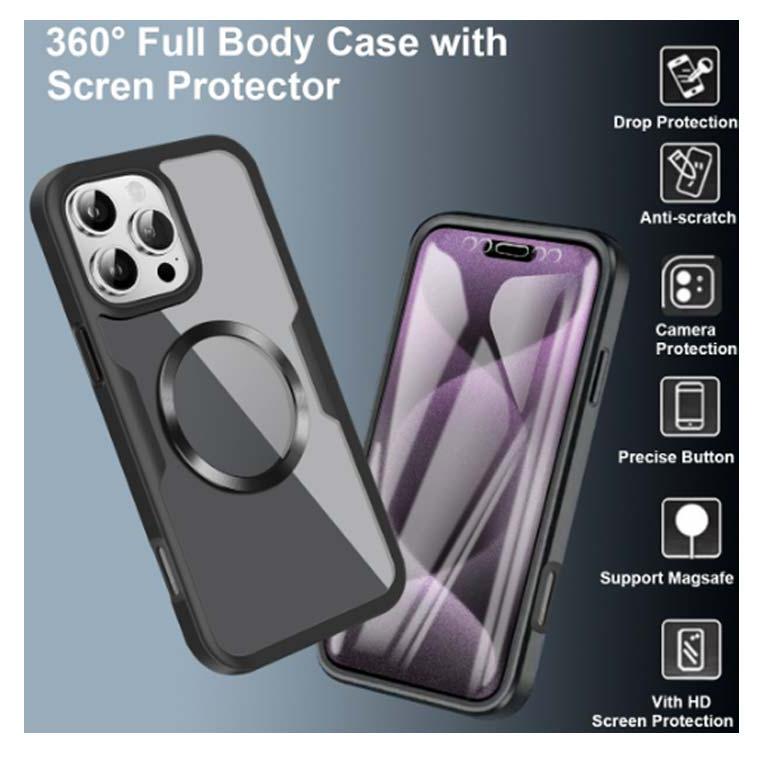 360°全面保護・Magsafe対応】 iPhone16 ケース iPhone 16 Pro max