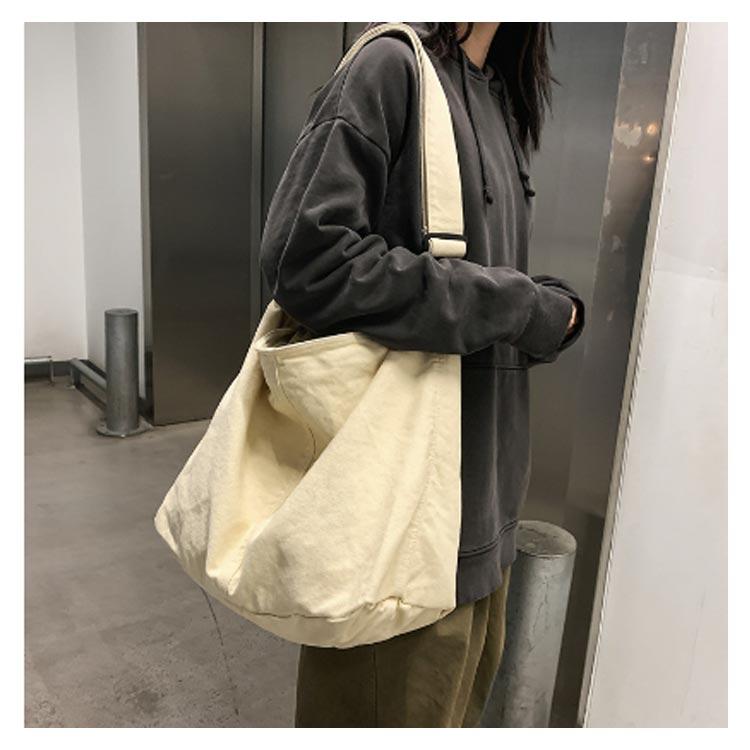 ニュースペーパーバッグ 大容量 トートバッグ キャンバス ショルダー