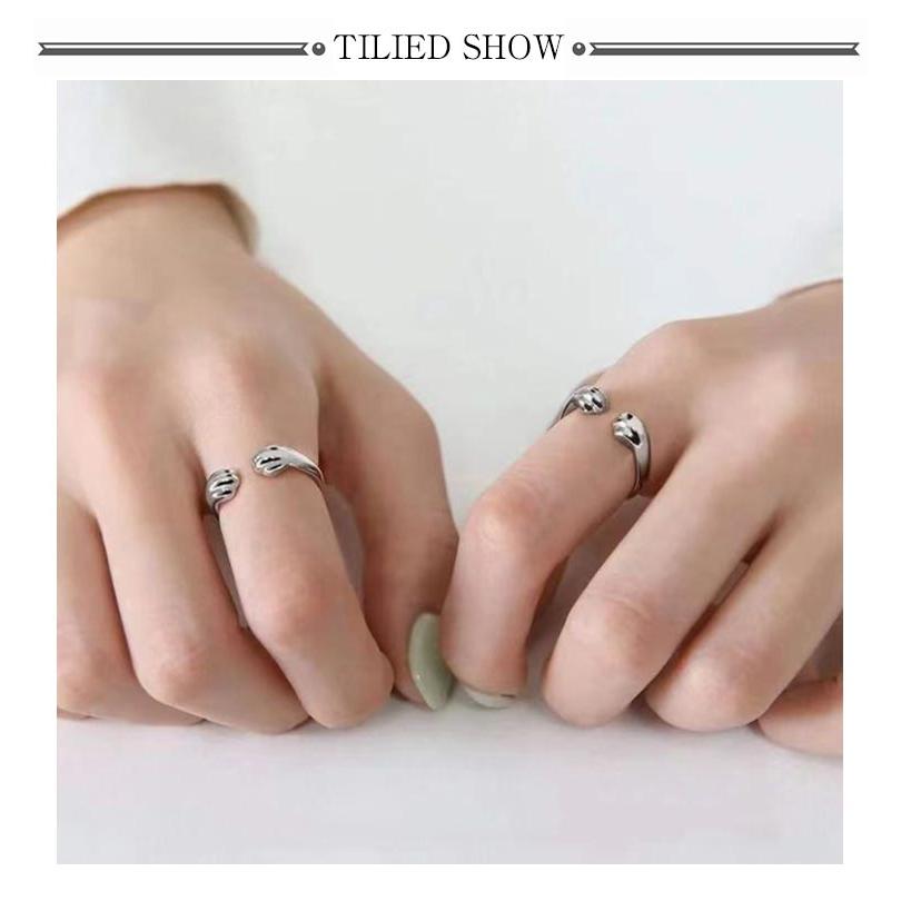 6個セット】 指輪 肉球 レディース リング 猫の手 猫 ねこ 犬 猫