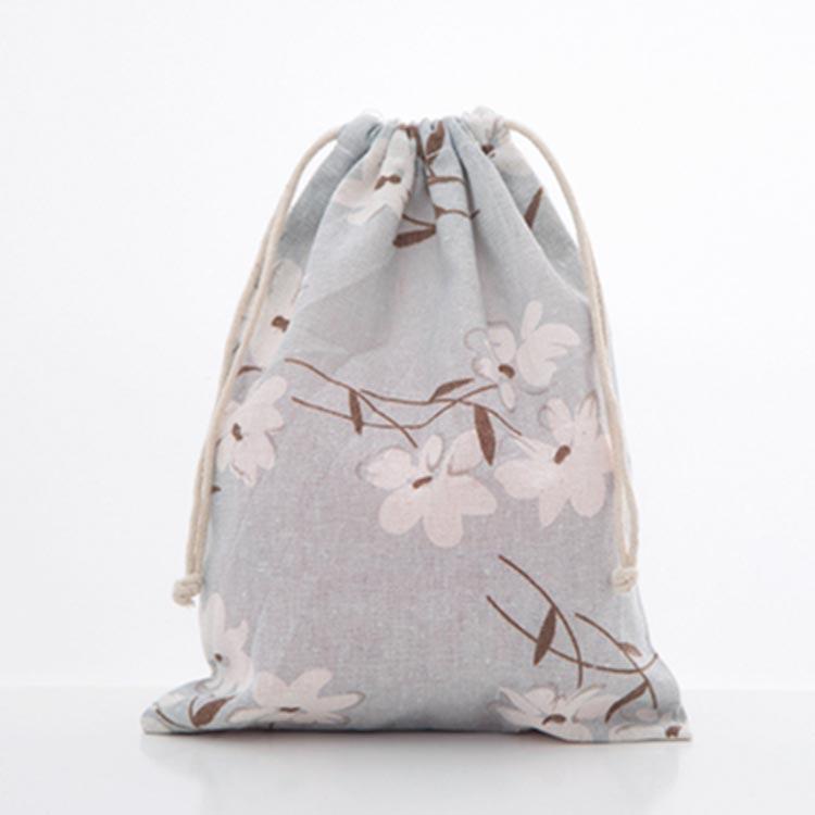 5枚セット 4色 3サイズ 長方形 布袋 巾着袋 ギフトバッグ ラッピング袋