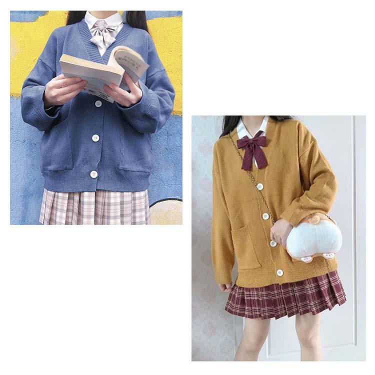 カーディガン スクール Vネック スクールカーディガン 女子高生 制服
